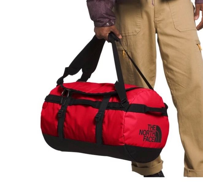 North Face 50L Duffel Bag Base Camp S Red/Black